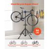 Bike Repair Stand, 66 lb Heavy-duty Bicycle Work Stand with 32.8-56.6 in Adjustable Height & Magnetic Tool Tray, Foldable Bicycle Maintenance Rack