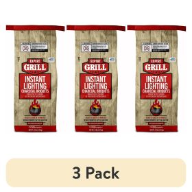 (3 pack) Instant Charcoal Briquets, 12 Lb