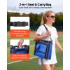 Stadium Seat, Folding Bleacher Chair with Back Support and Thick Cushion, Padded Stadium Seat for Bleacher Includes Shoulder Strap, Hooks, Cup Holder