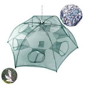 Portable Folded Fishing Bait Trap Fishing Trap Net (Color: green, Type: Style B)